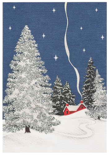 Winter Cottage Small Holiday Cards von Peter Pauper Press